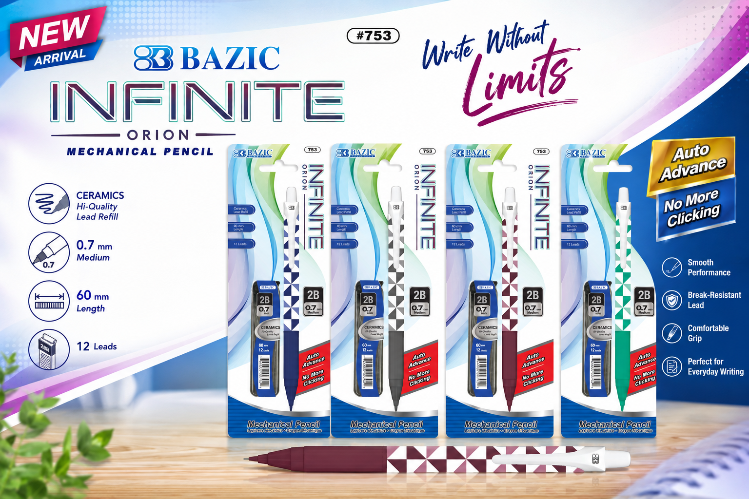 Bazic Infinite Mechanical Pencil #753 1CT product image