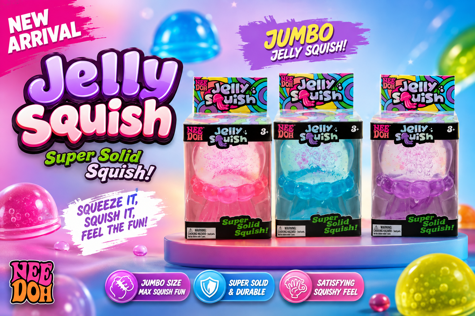 Squeeze Toys Jumbo Jelly Squish NeDoh 1CT (C72) .... product image