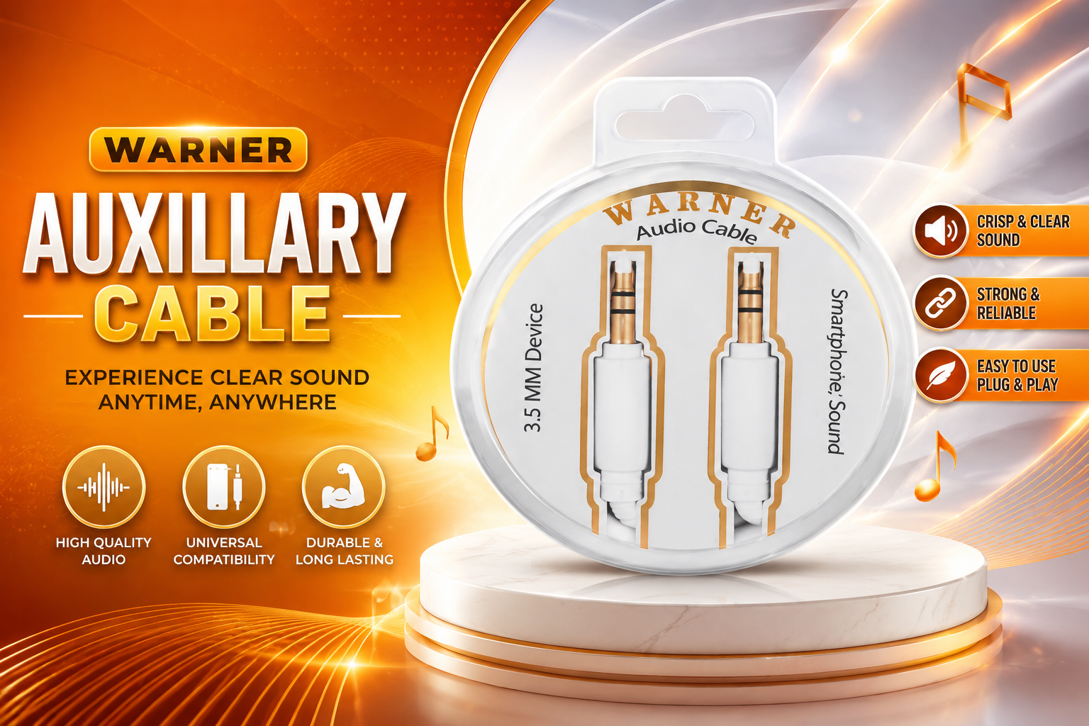 Phone Cable 1CT Auxillary Cable product image