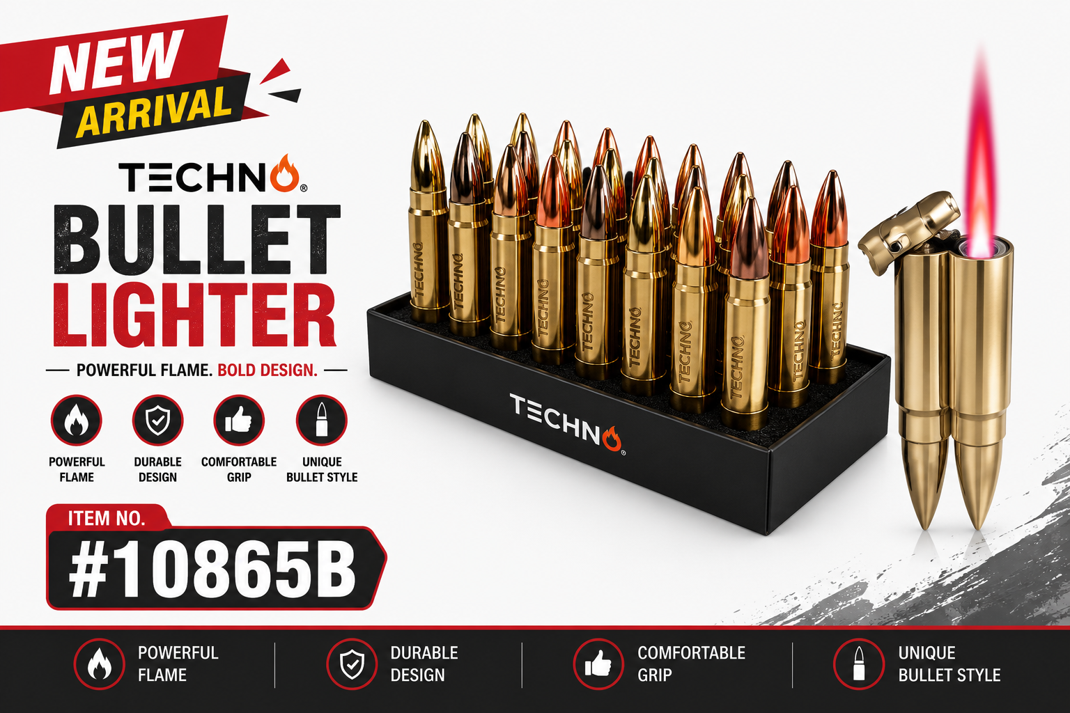 Lgt Techno Double Bullet Lighter 12CT (C24) product image