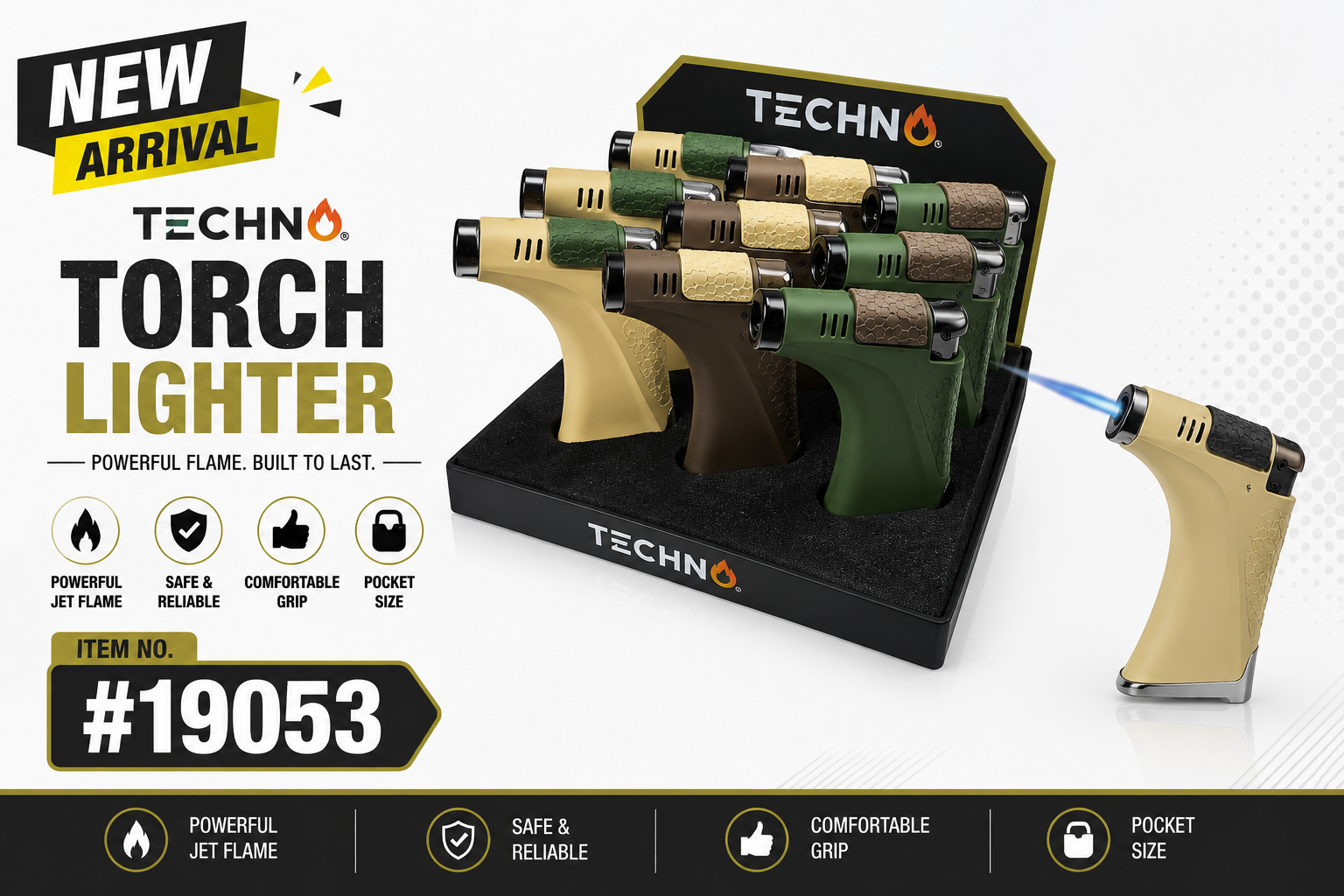 Lgt Techno Angle Torch Lighter 9CT (C16) product image