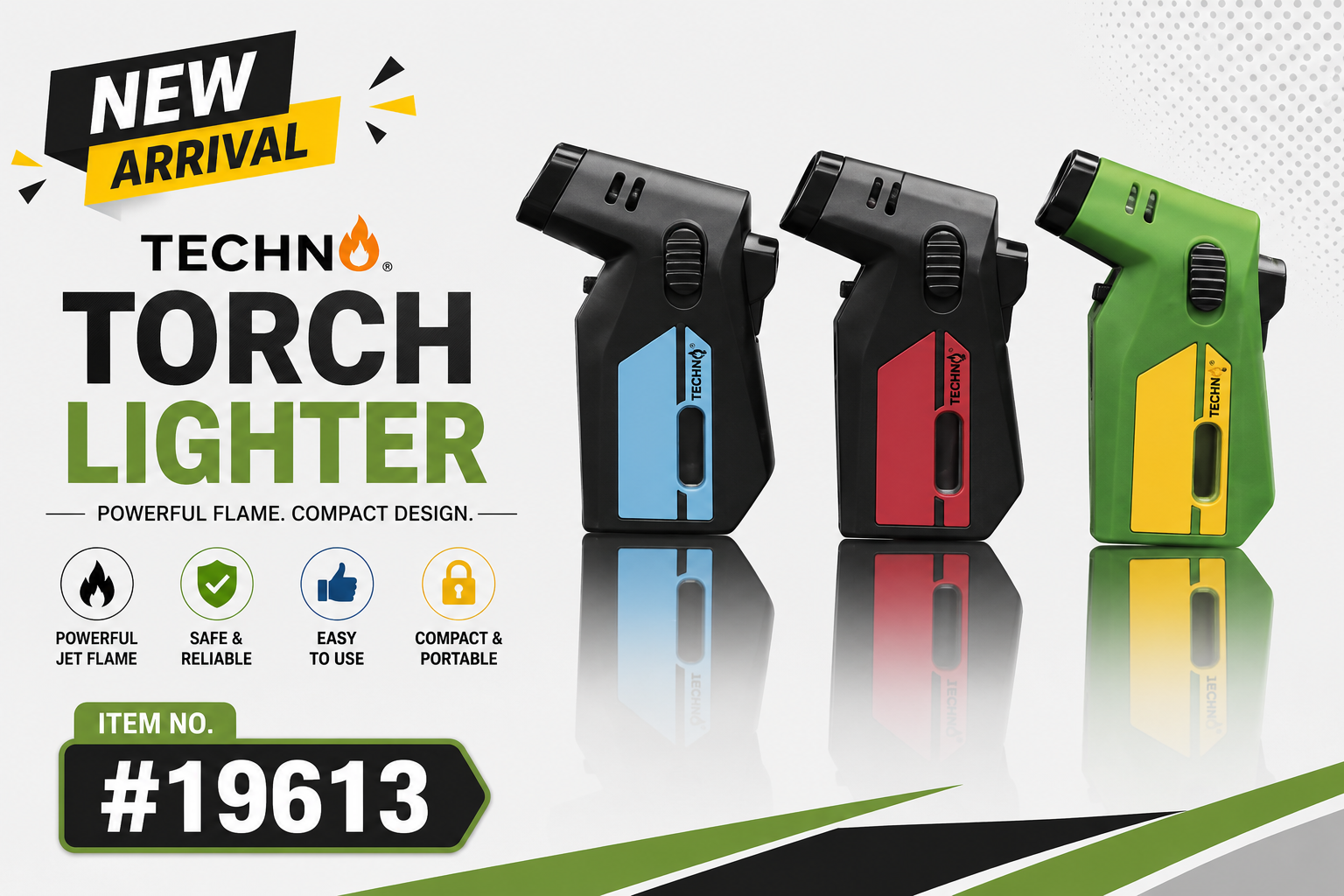 Lgt Techno Slant Triple Torch Lighter 12CT 19613 product image