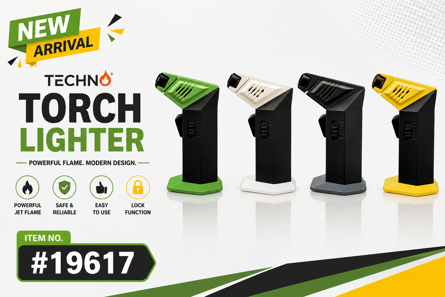 Lgt Techno Slant Torch Lighter 4CT  19617 product image