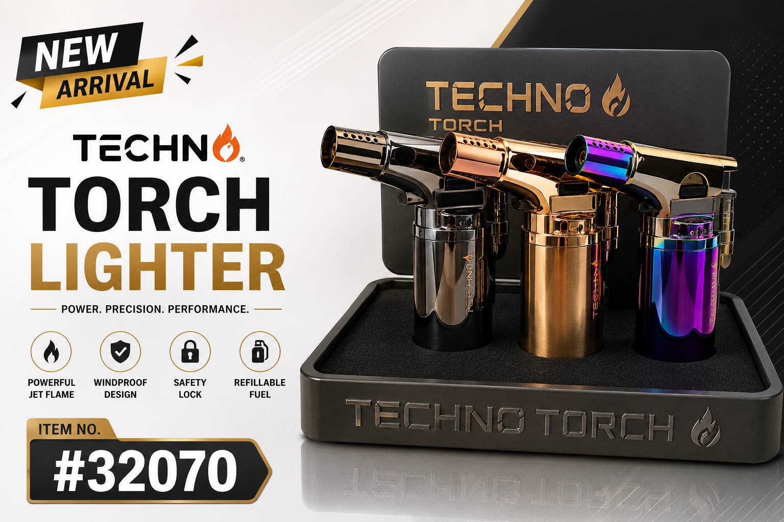 Lgt Techno Triple Torch Lighter 6CT (C12) product image