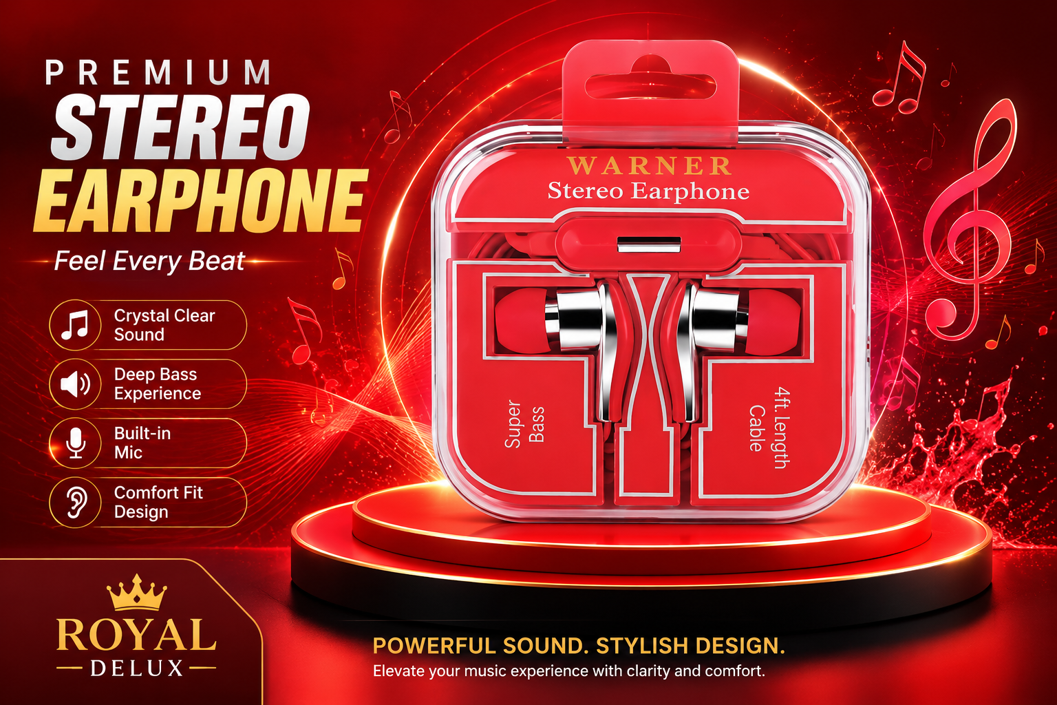 Phone Earphone 1CT Royal Delux product image