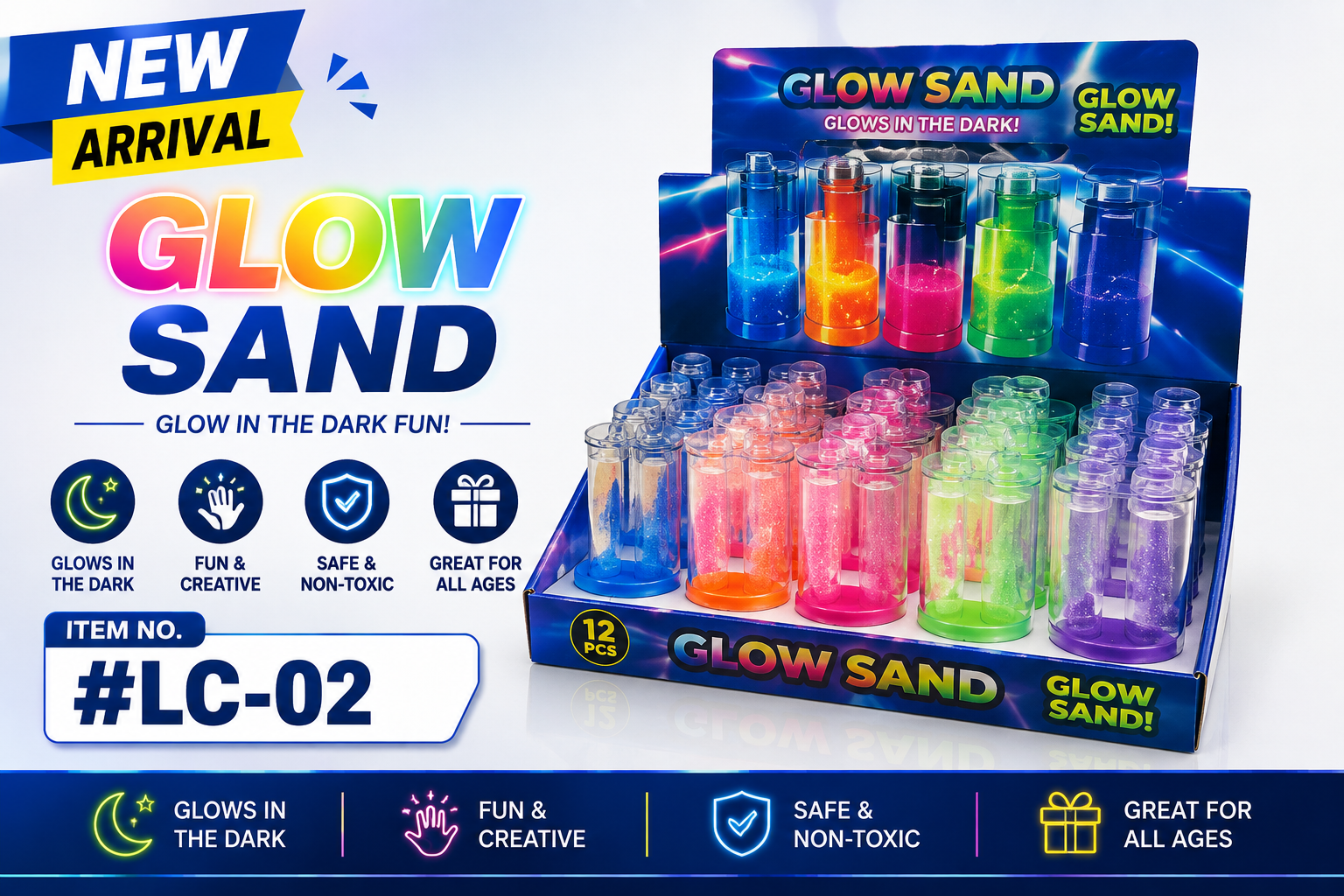 Techno Flow Sand Glow In Dark Lighter Case 25CT (C20) product image