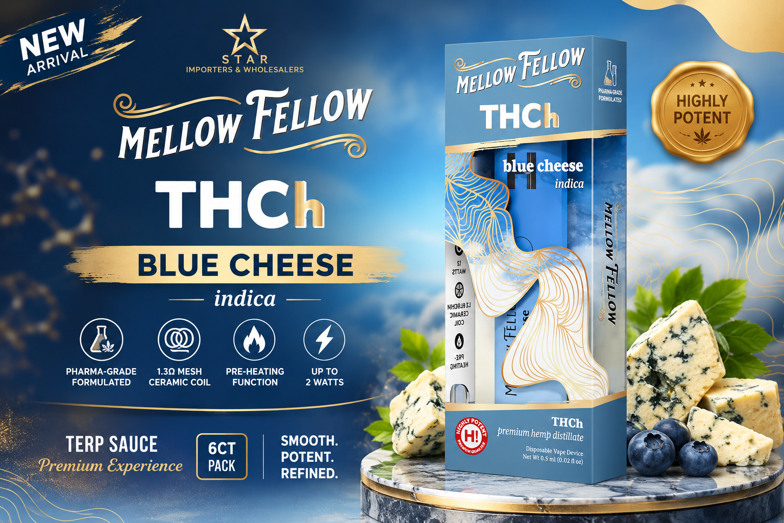 Mellow Fellow Terp Sauce 0.5ML Disposable 6CT product image