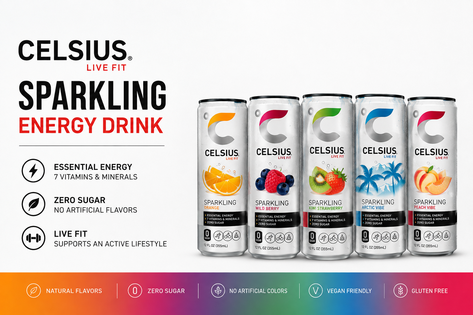 Bev Celsius Energy Drink 12OZ-12CT (P208) product image