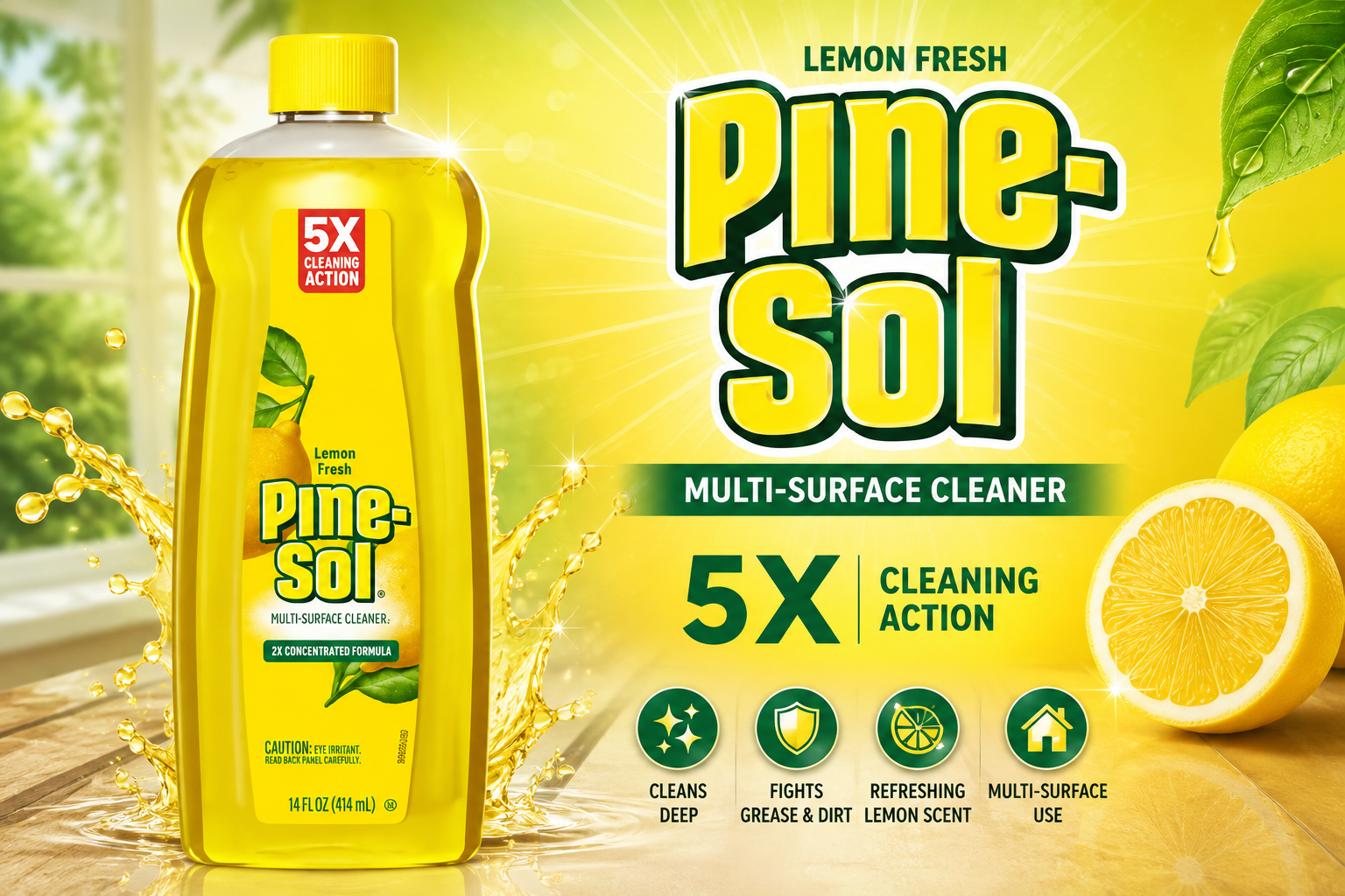 Pine Sol 14Oz 1Ct Lemon Fresh (C12) product image