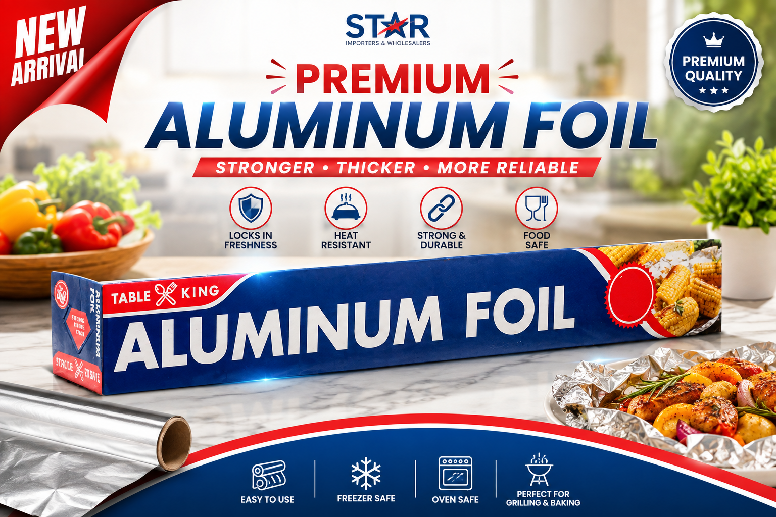 Table King Aluminum Foil 1Ct (C24) product image