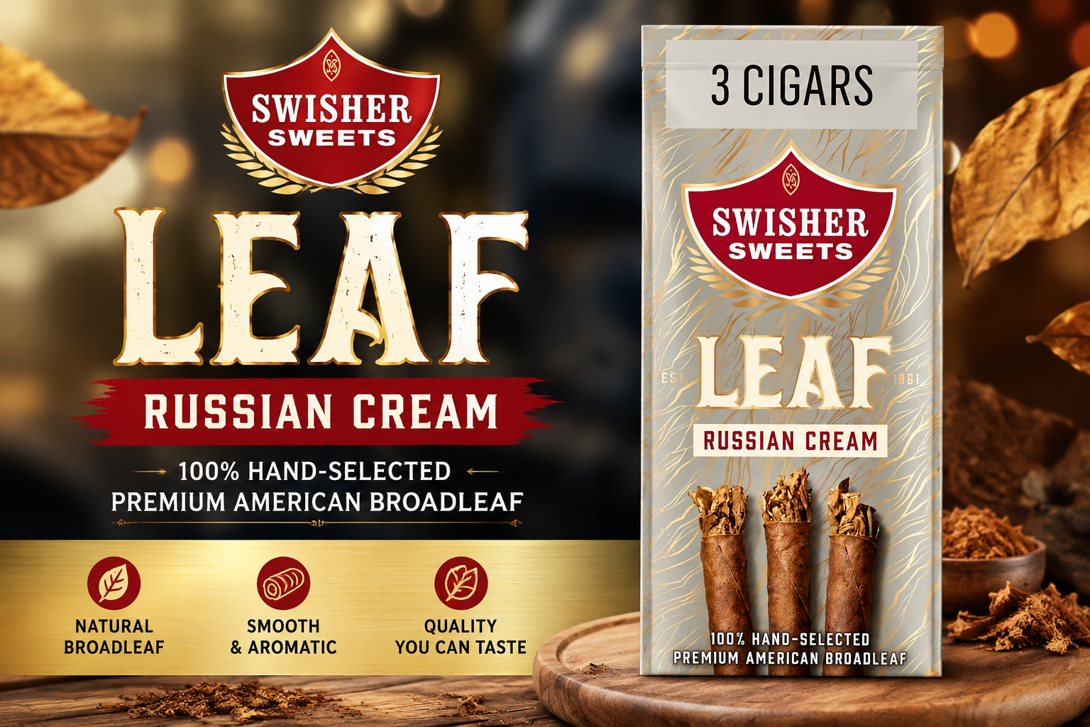 Tob Swisher Sweets Leaf Wraps 3/$2.99 10CT (C20) product image