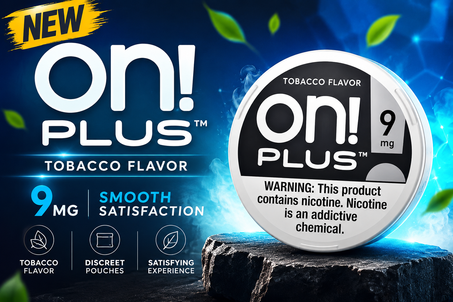 On! Plus Nic Pouch 9MG 5CT product image