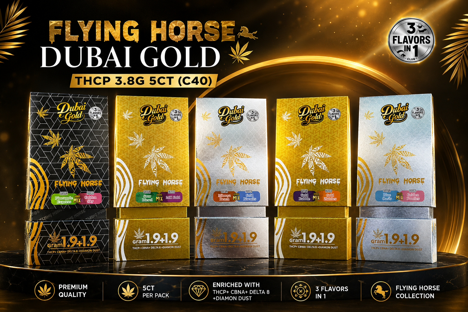 Flying Horse Dubai Gold Thcp 3.8G 5CT (C40) product image