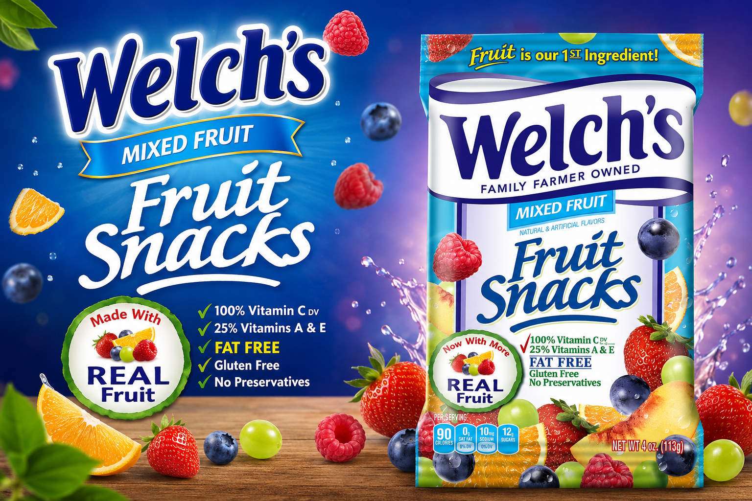 Welch's Mixed Fruit Share Size 4OZ 12CT (C6) product image