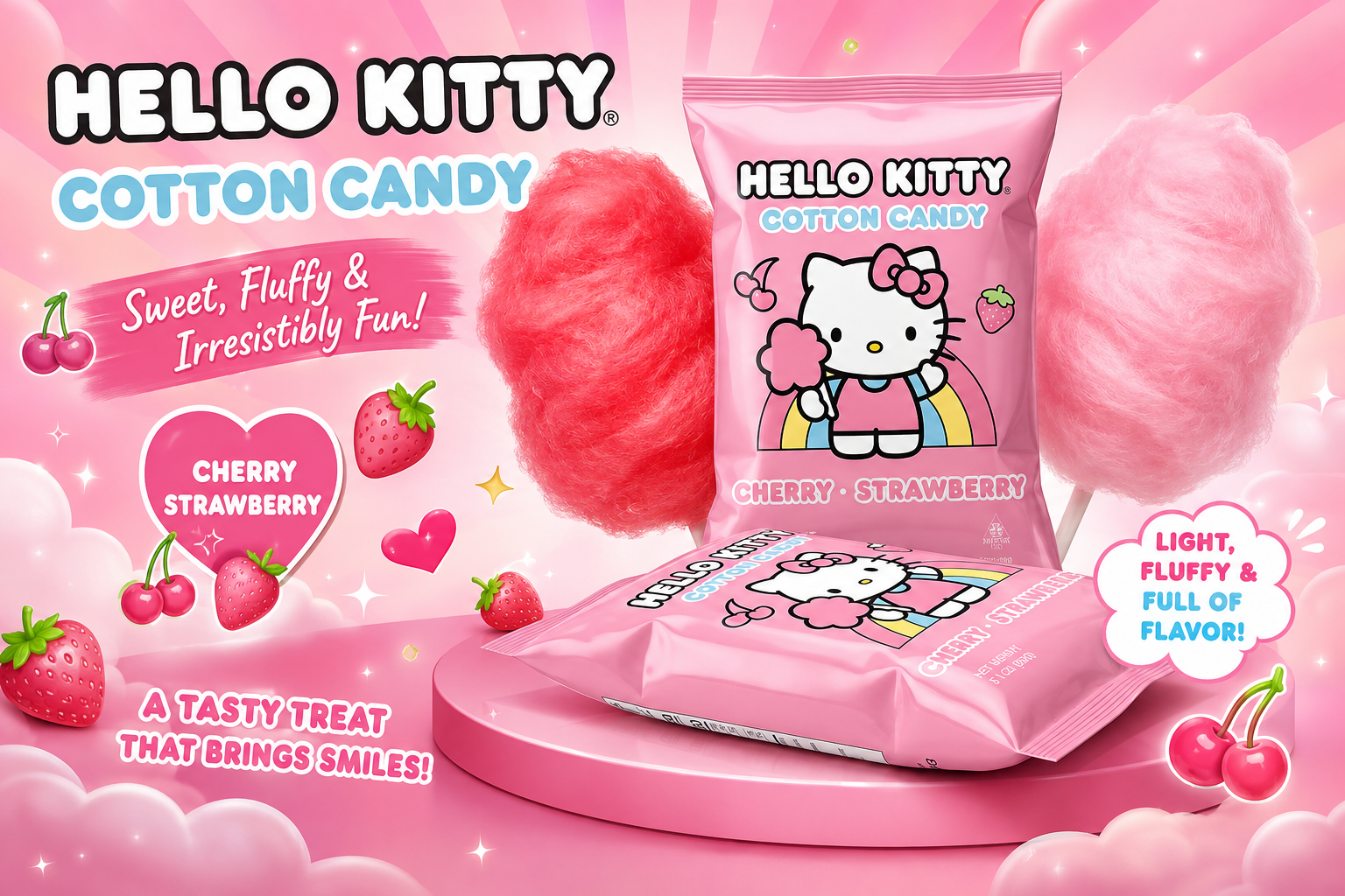 Hello Kitty Cotton Candy 3.1OZ 1CT (C12) product image