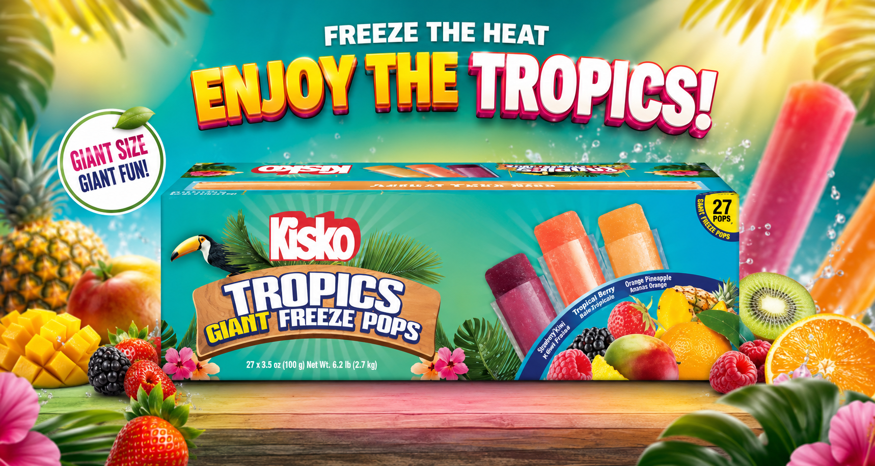 Kisko Giant Freezies 27CT (P144) product image