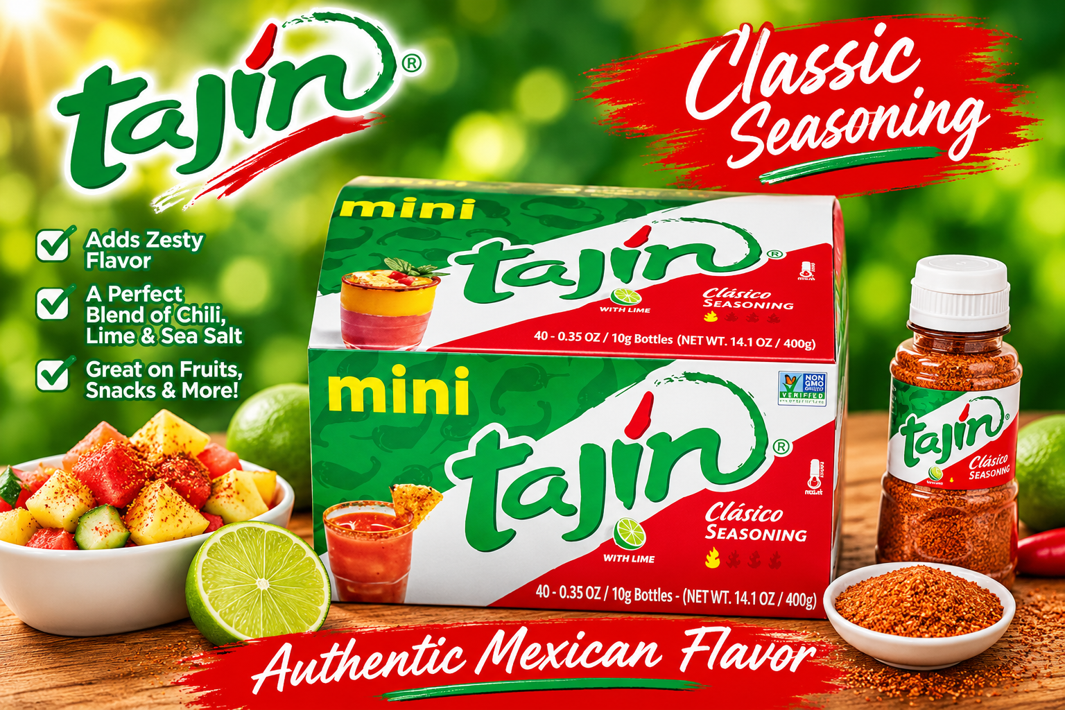 Tajin Classico Seasoning 0.35OZ 40CT (C6) product image