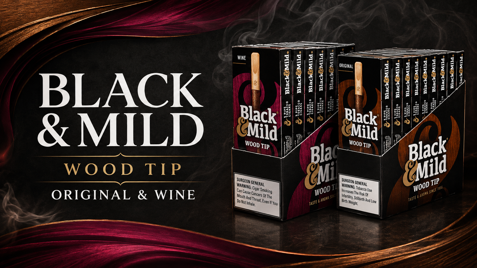 CGR Black N Mild 10CT/5PK Wood Tip (C30) product image