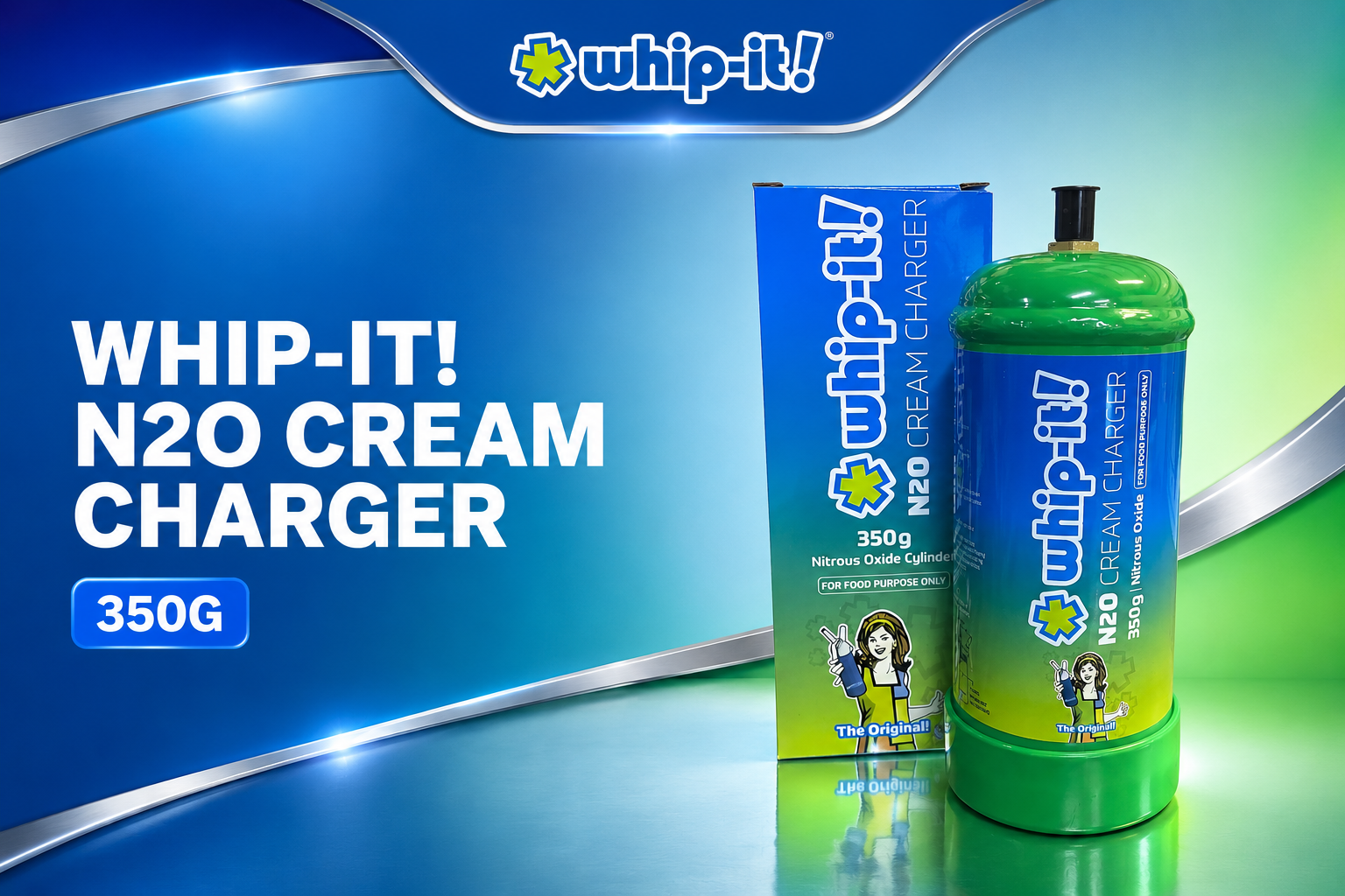 Whip-It Cream Charger Cylinder 350G 1CT (C6) product image