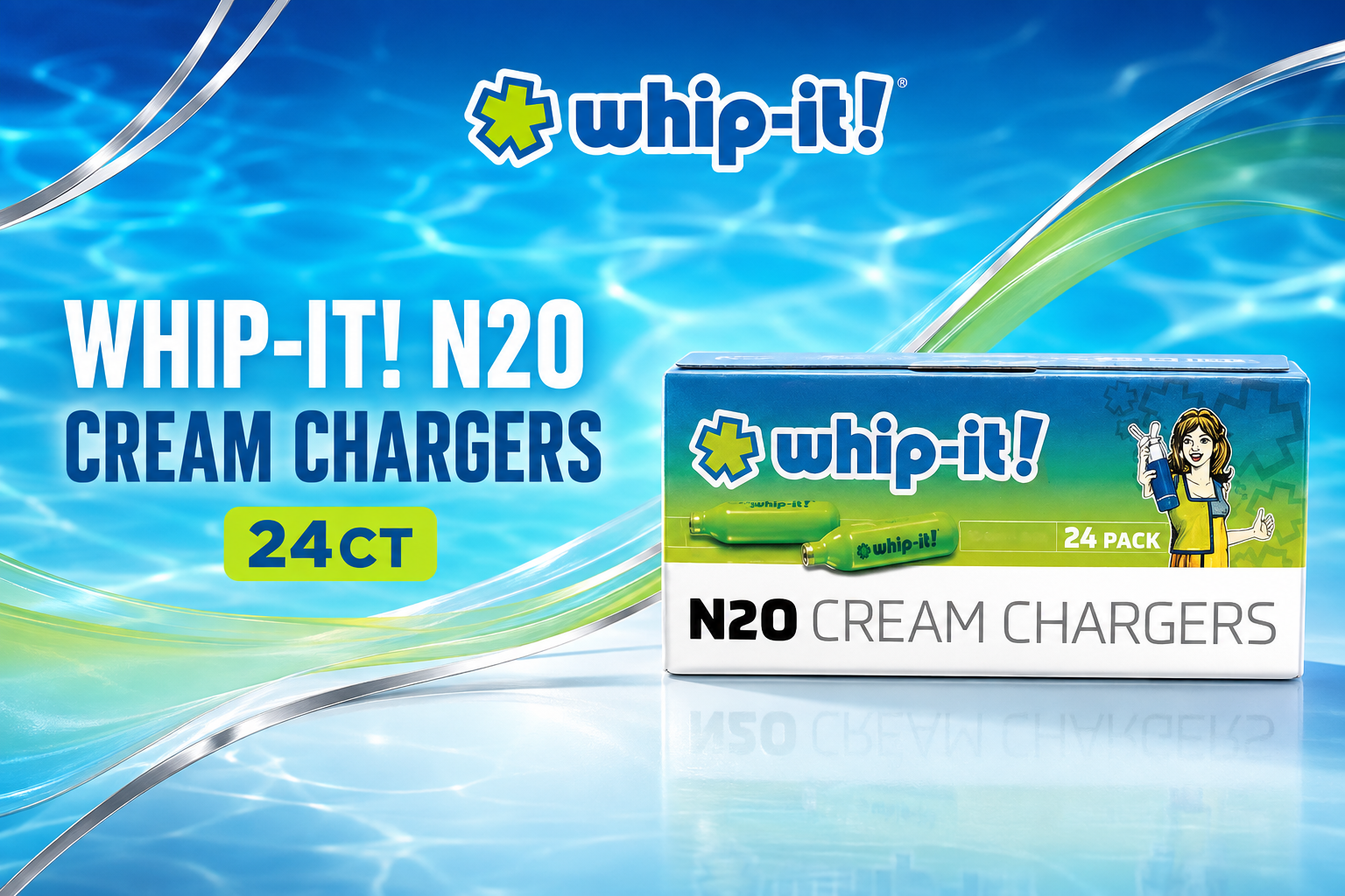Whip-It | N20 Cream Chargers 24CT Blue (C25) product image