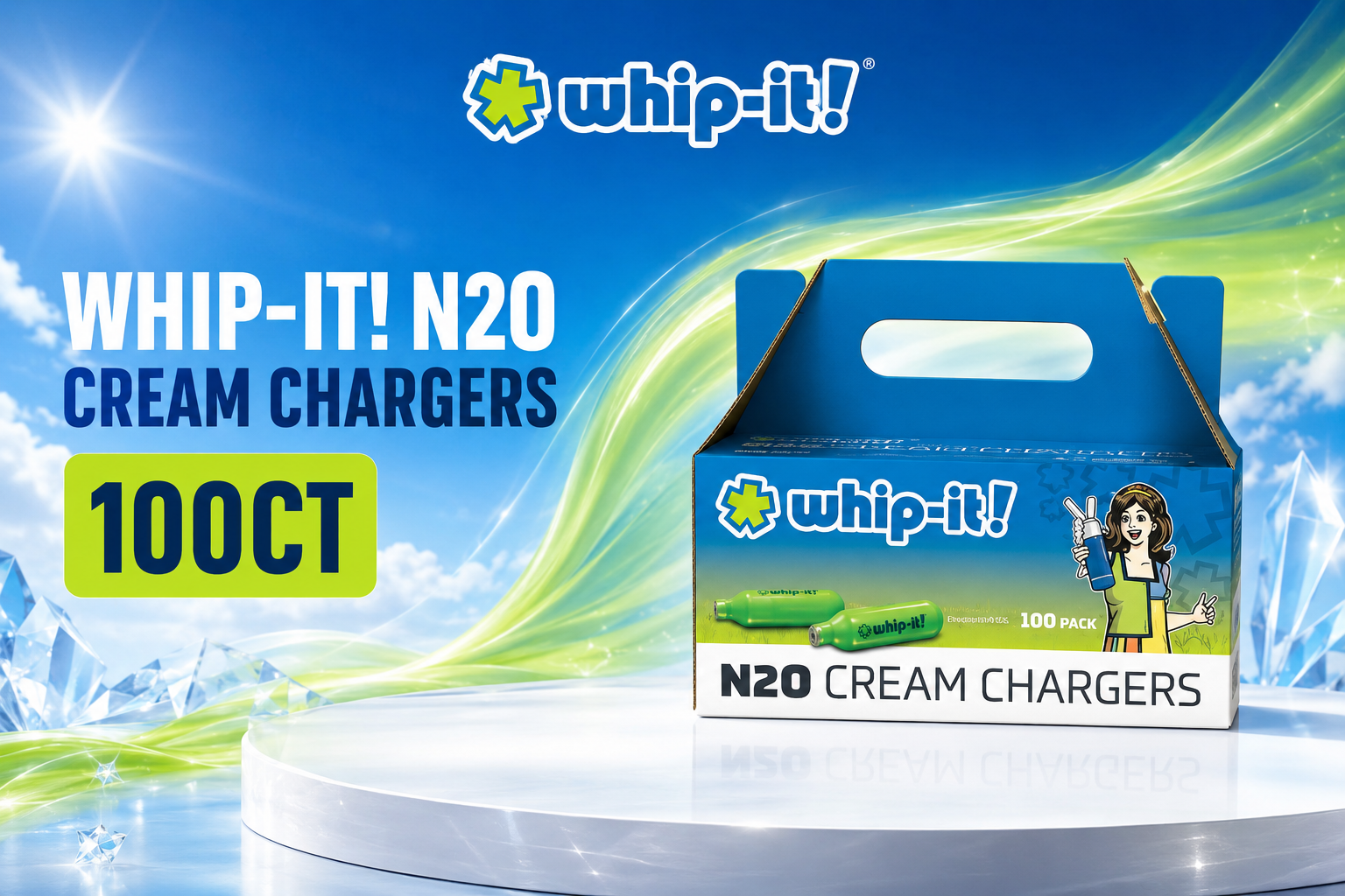 Whip-It | N20 Cream Chargers 100CT Blue (C6) product image