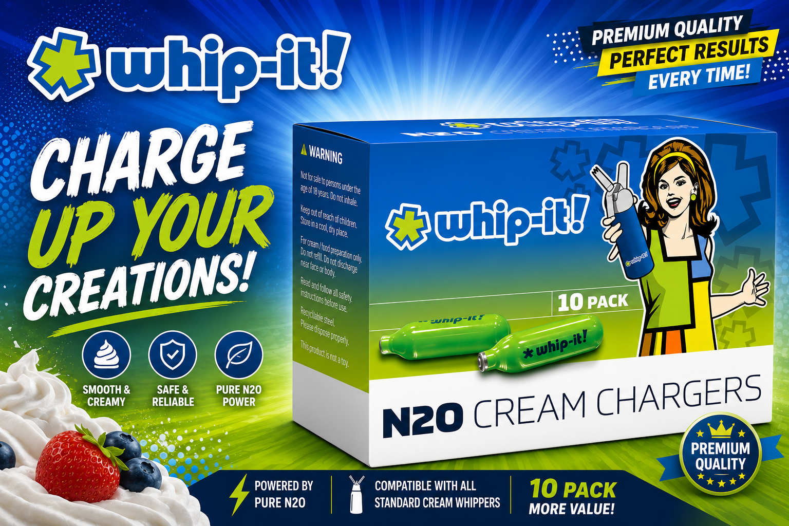 Whip-It! N2O Cream Chargers product image