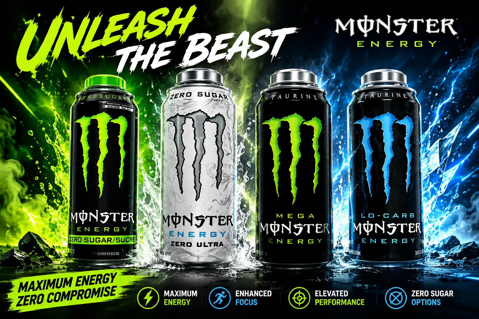 Bev Monster Mega 24OZ 12CT (P102) product image