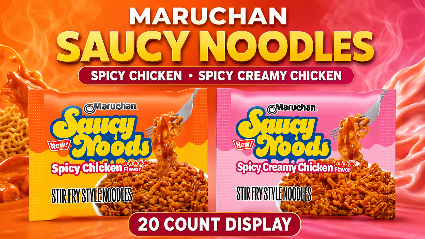 Maruchan Saucy Noodles 3.3Oz 20Ct (P120) product image