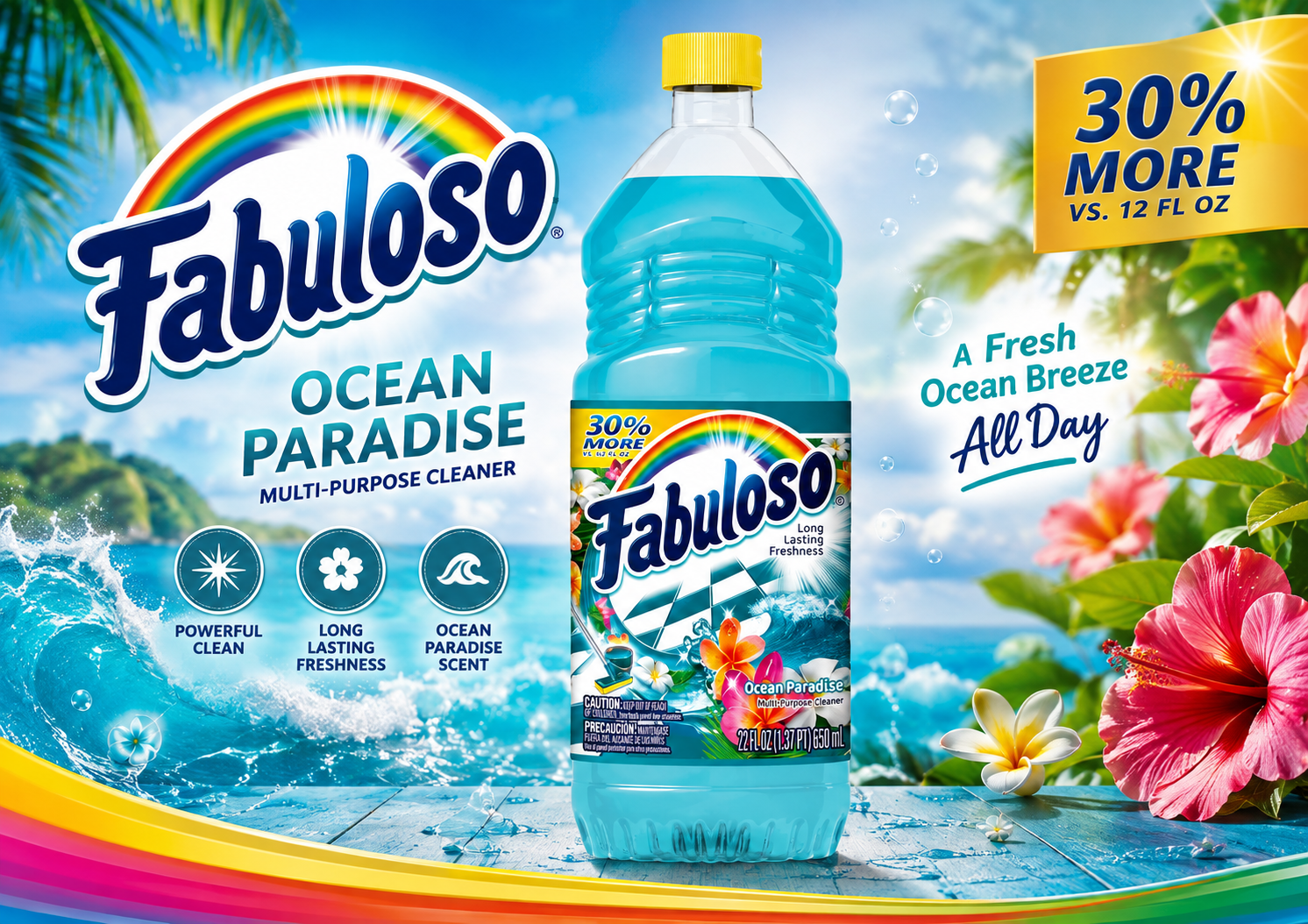 Fabuloso 22OZ Ocean Paradise Scent 1CT (C12) product image