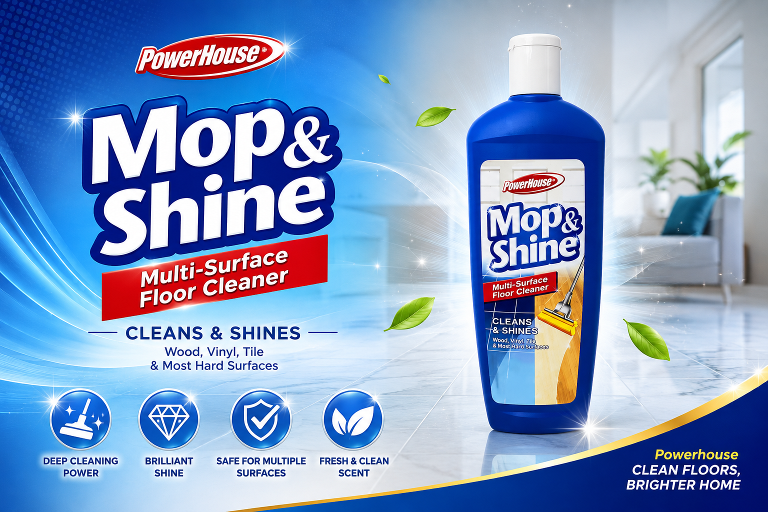 Powerhouse Mop & Shine 16OZ 1CT (C12) product image