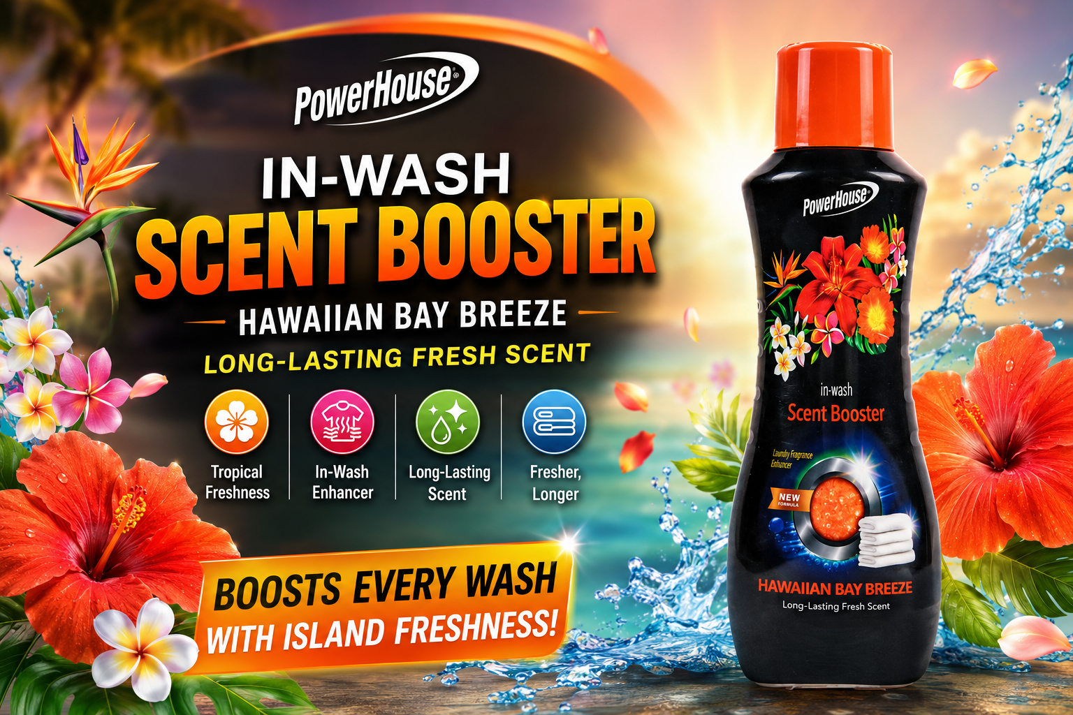 Powerhouse In Wash Booster Hawaiian Breeze 12OZ 1CT (C12) product image
