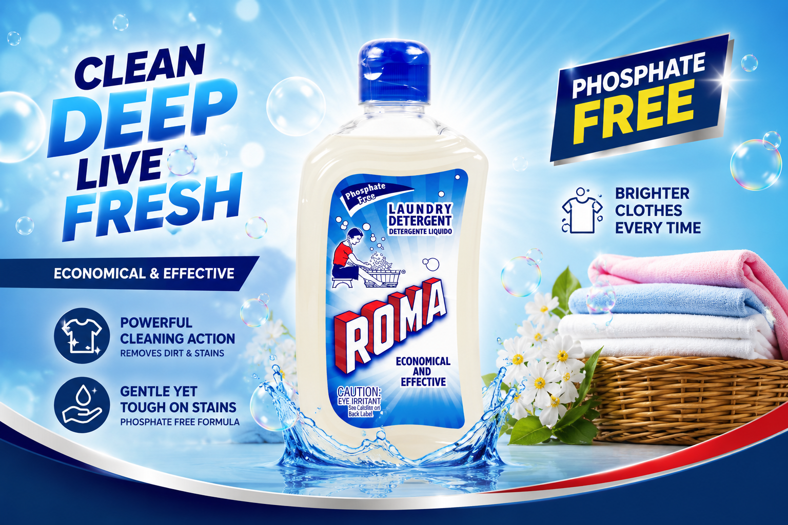 Roma Liquid Detergent 16OZ 1CT (C12) product image