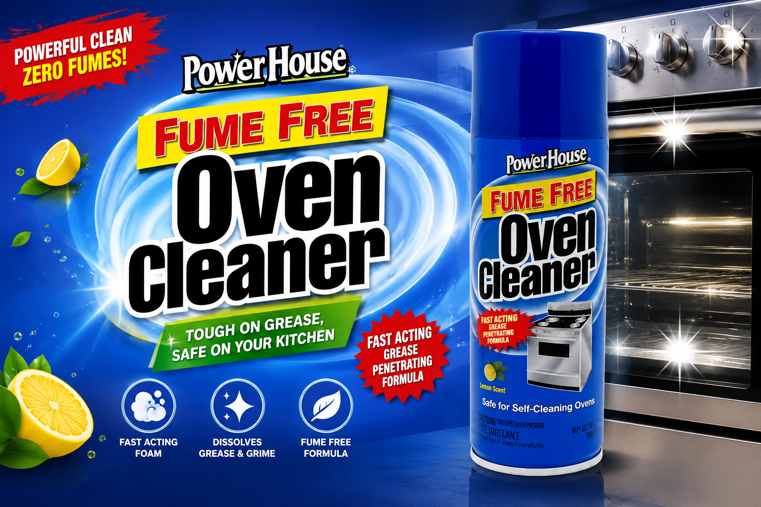 Powerhouse Oven Cleaner Fume Free 12OZ 1CT (C12) product image