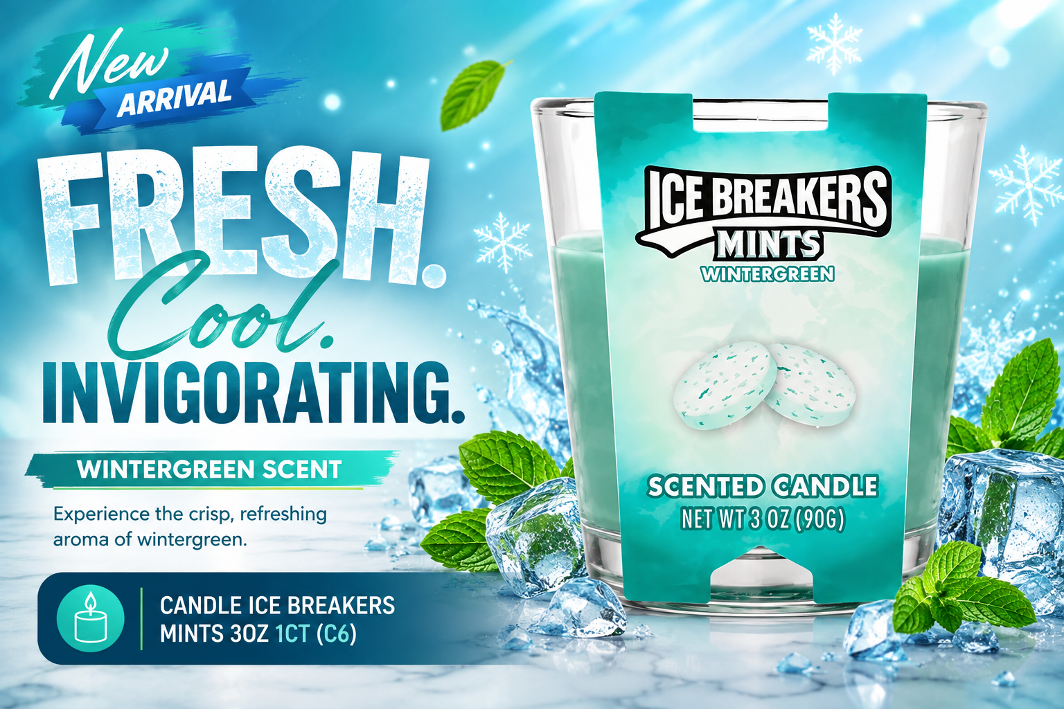 Candle Ice Breakers Mints 3Oz 1CT (C6) product image
