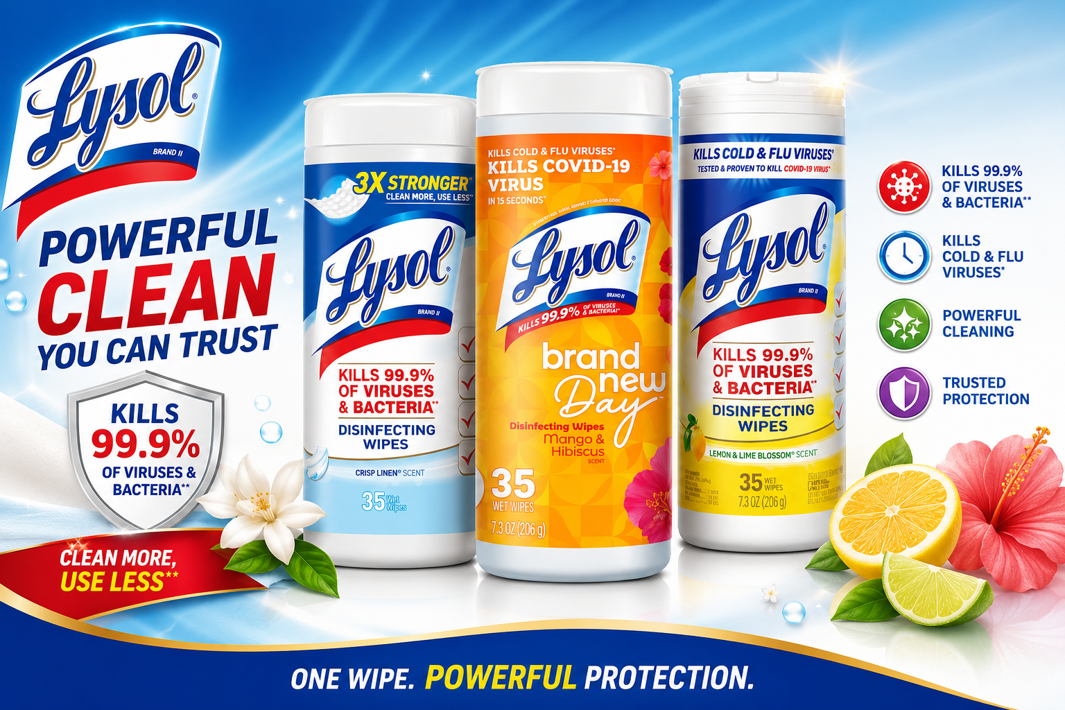 Lysol Disinfecting Wipes 35CT product image