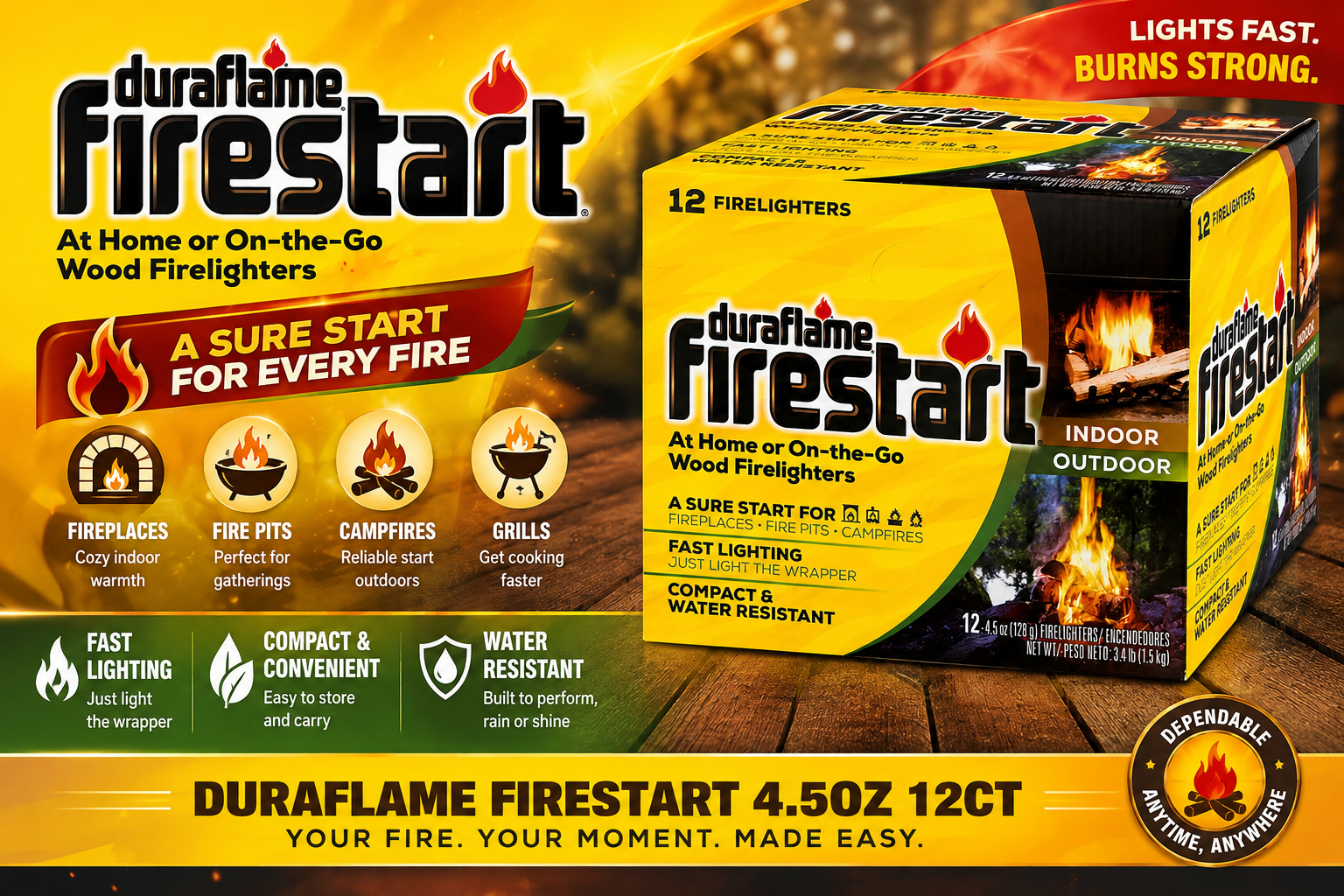 Duraflame Firestart 4.5OZ 12CT  product image