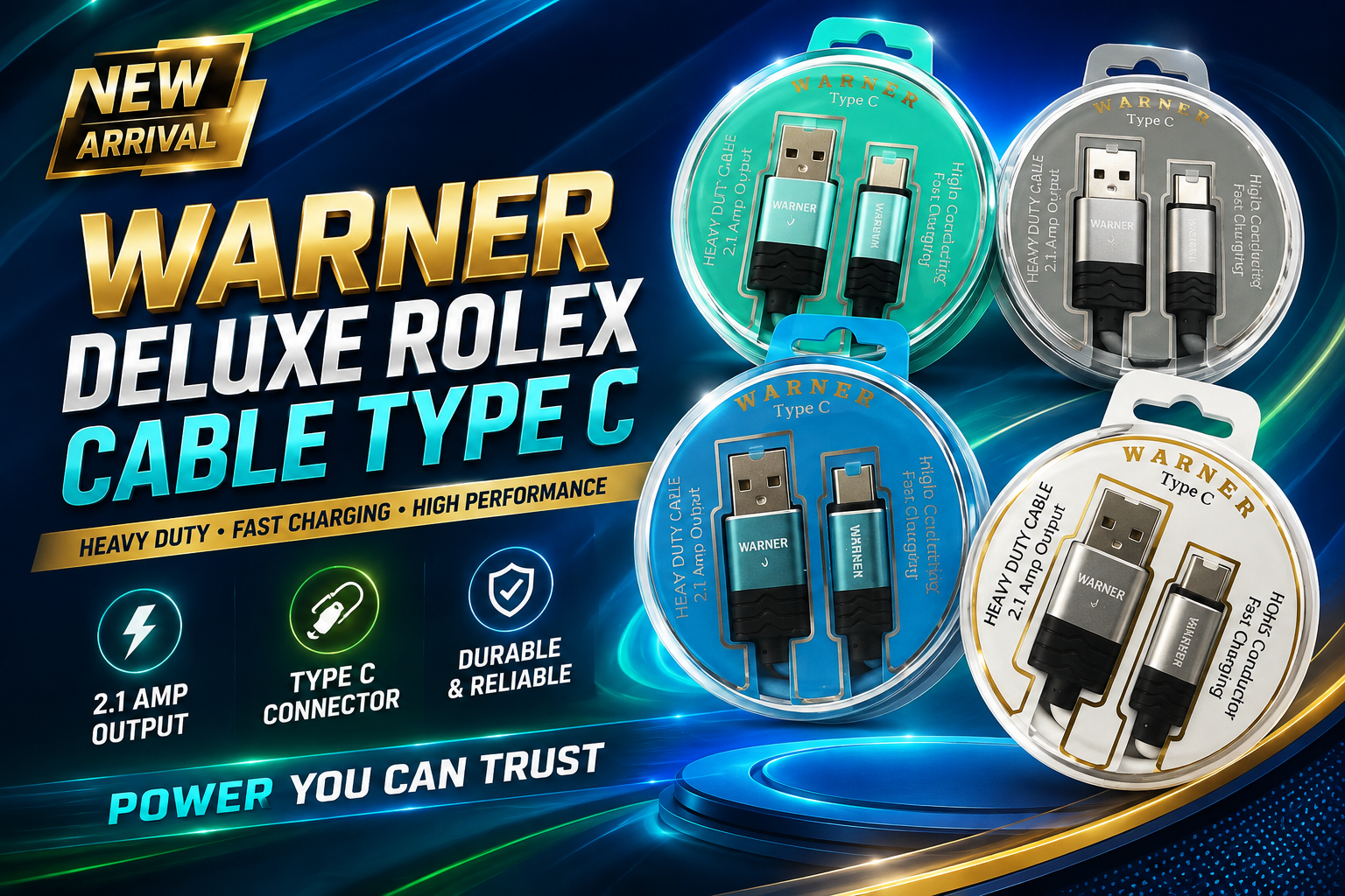 Warner Deluxe Rolex Cable Type C 1CT 99926 product image