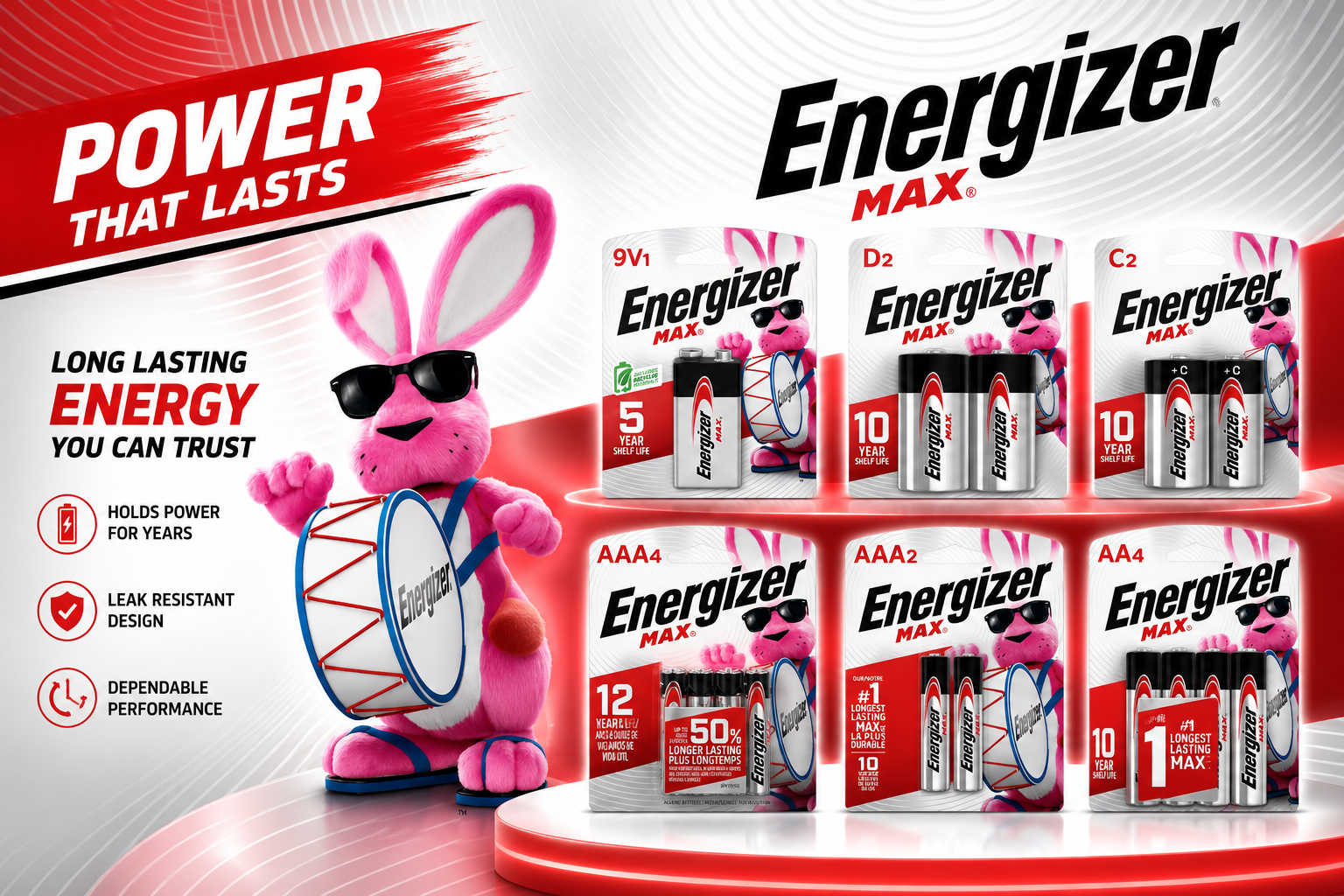 Energizer Alkaline Max Battery 1CT product image