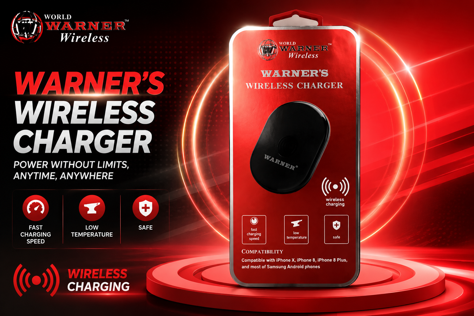 Phone Charger Warner Wireless 55598 1CT (C48) product image