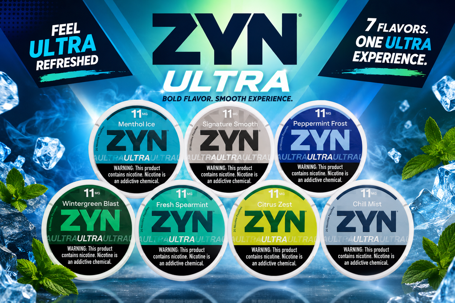 Zyn Ultra Nicotine Pouch 11MG 5CT (C18) product image