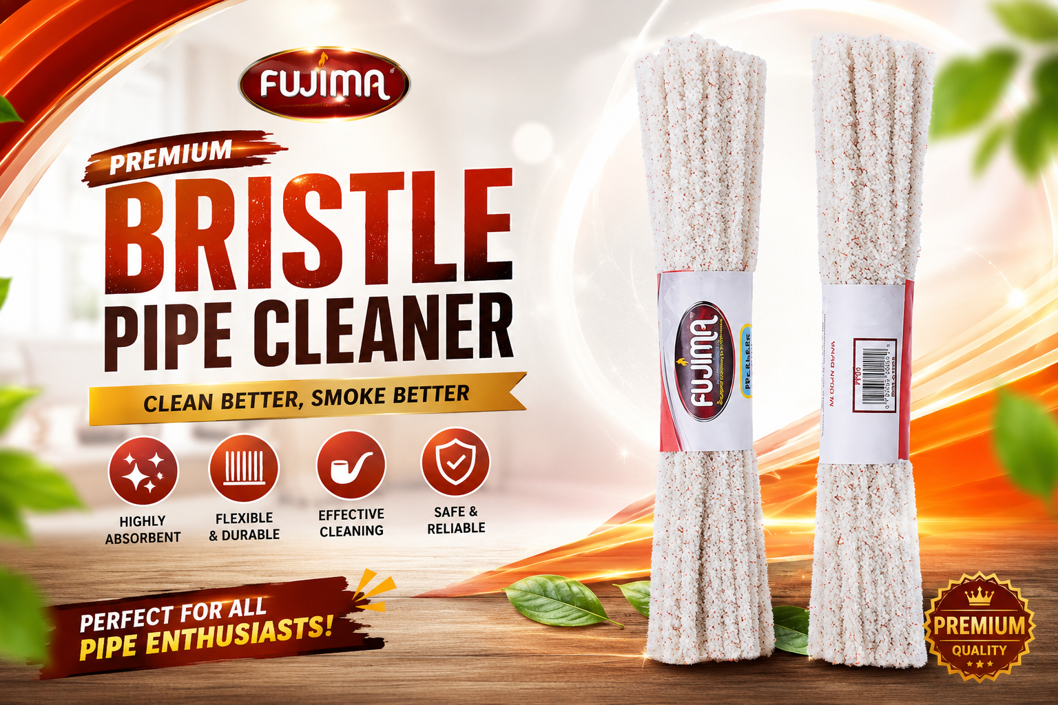 Fujima Bristle Pipe Cleaner 40/PK 48CT Box product image