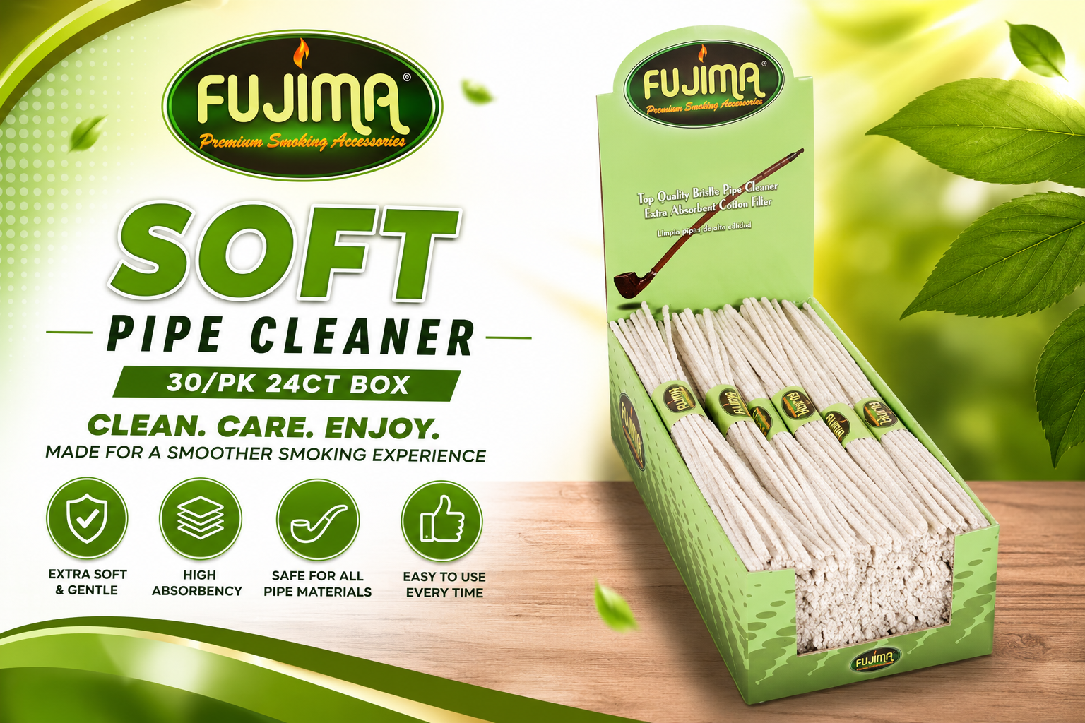 Fujima Soft Pipe Cleaner 30/PK 24CT Box product image