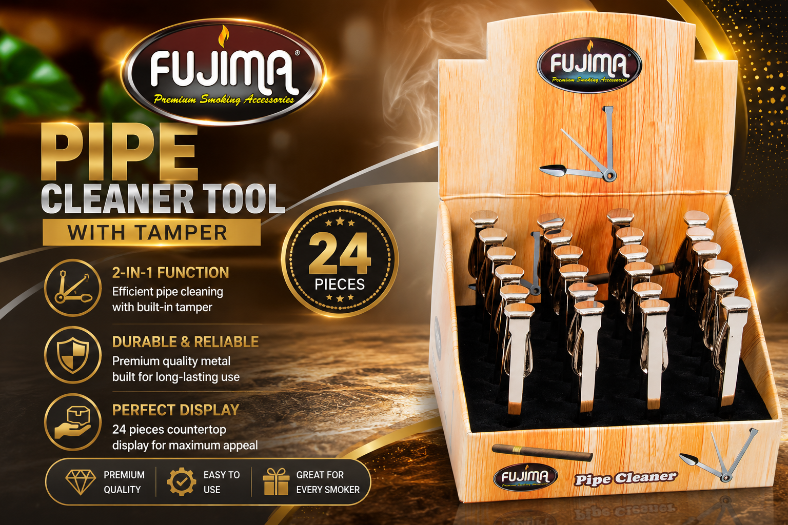 Fujima 24CT Pipe Cleaner Tool W/Tamper 2 product image