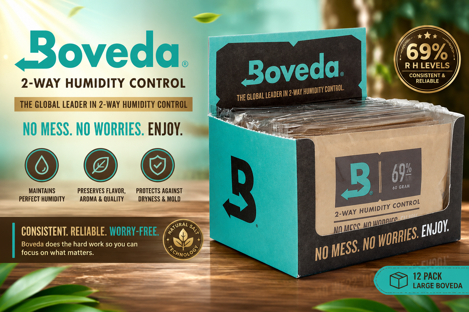 Fujima 12CT Large Boveda 69% R H Levels (C10) product image