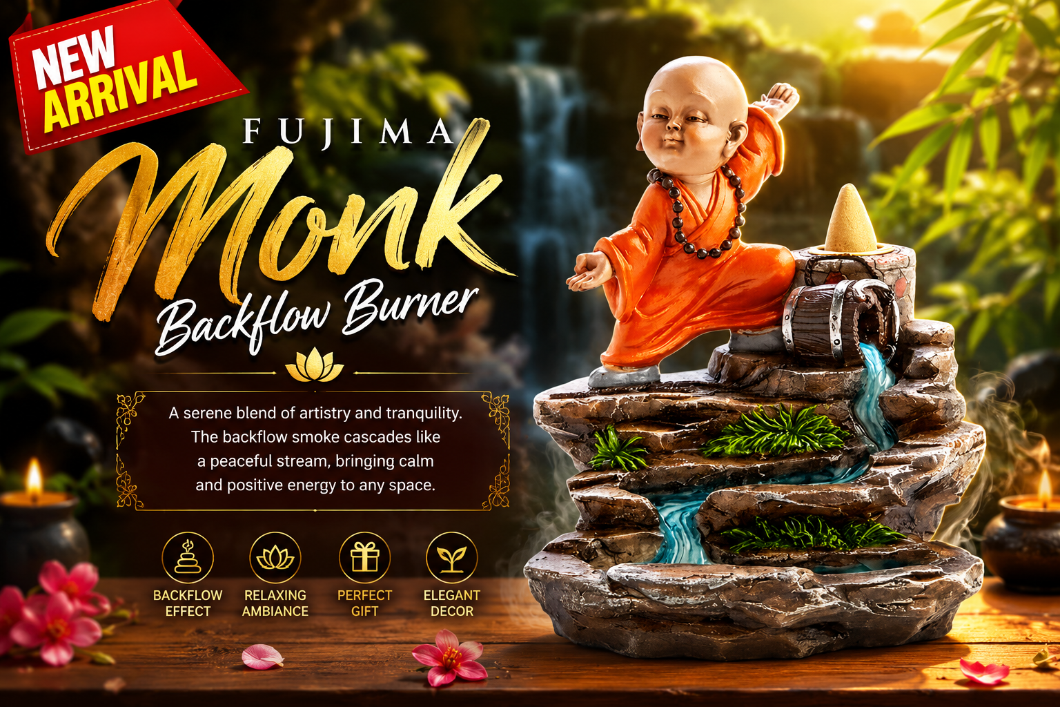 Fujima Monk Backflow Burner 1CT Ibc30 (C18) product image