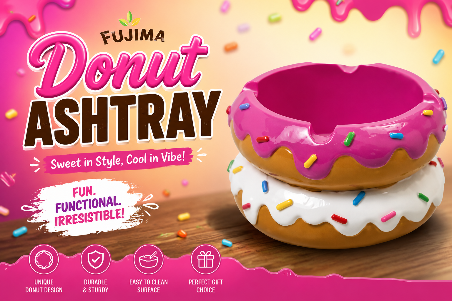 Fujima Donut Ashtray 1CT (C36) C product image