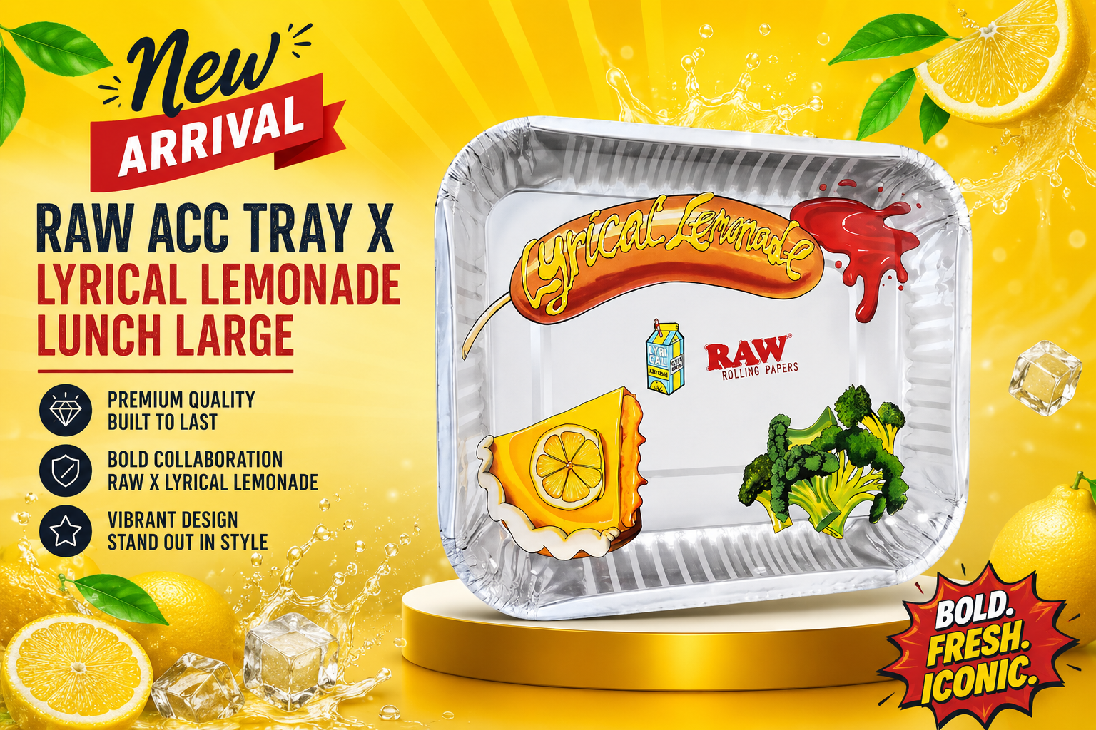 Raw ACC Tray X Lyrical Lemonade Lunch Large  1Ct (C25) product image