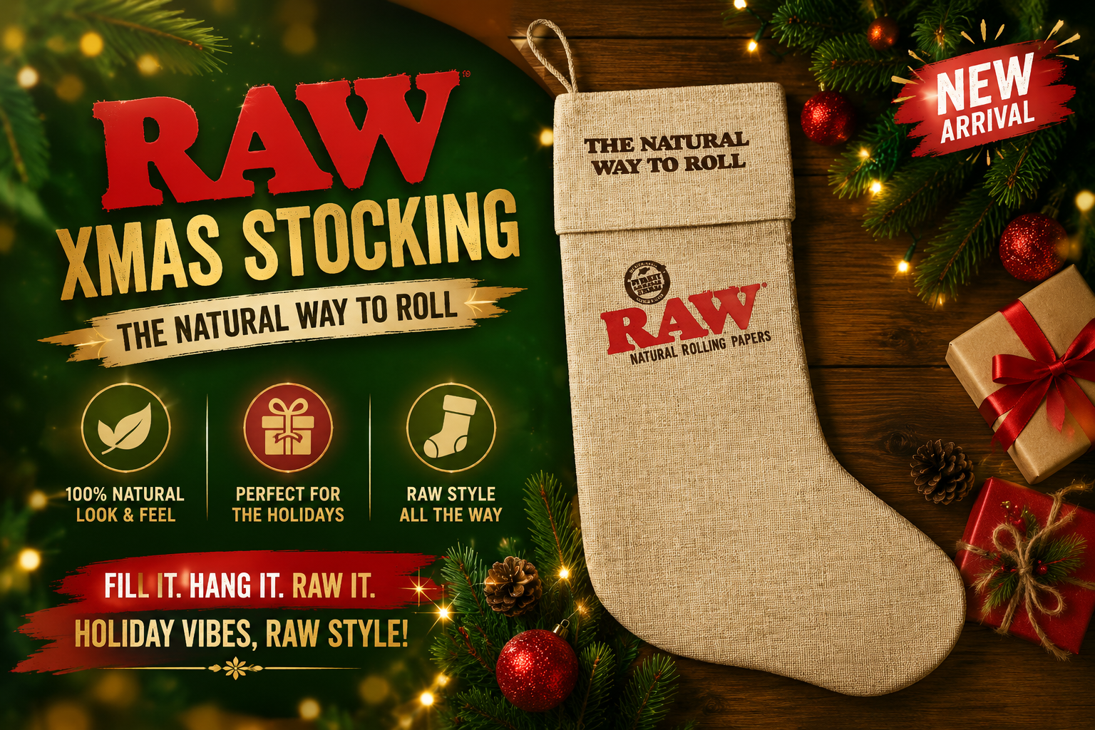 Raw Xmas Stocking 1Ct product image