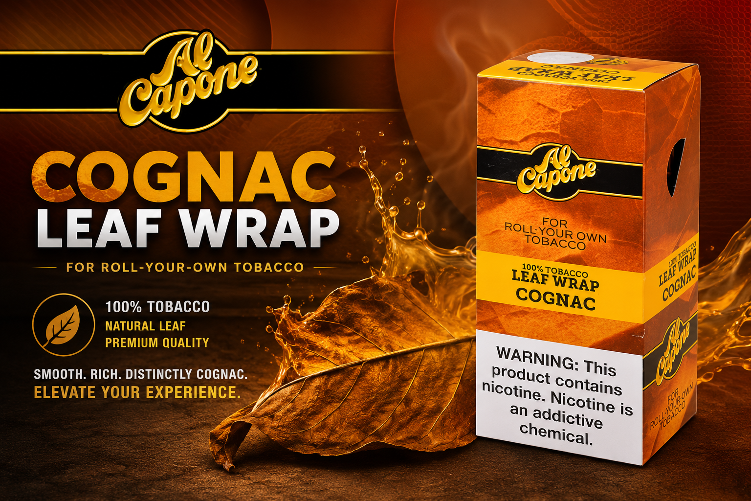 Tob Al Capone 12CT Leaf Wrap Cognac (C40) product image