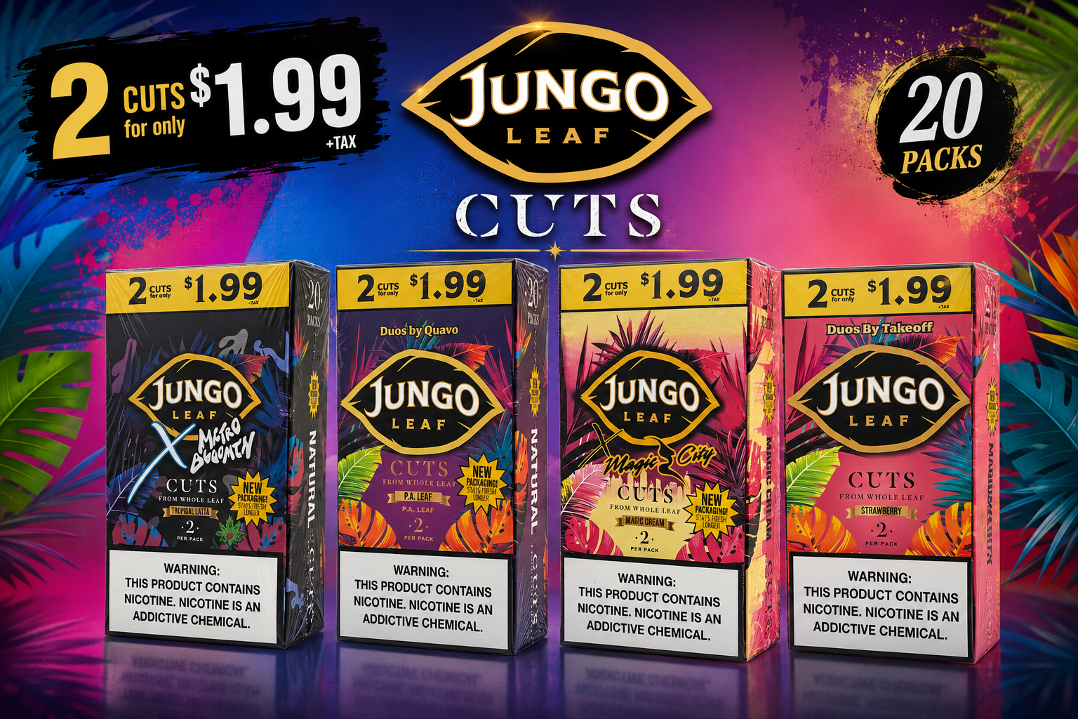 Tob Jungo Leaf Cuts 2/$1.99 20CT (C40) product image